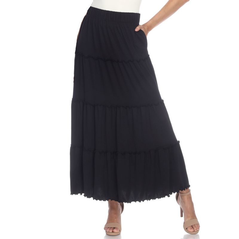 Whitemark Tiered Maxi Skirt, 1 of 6