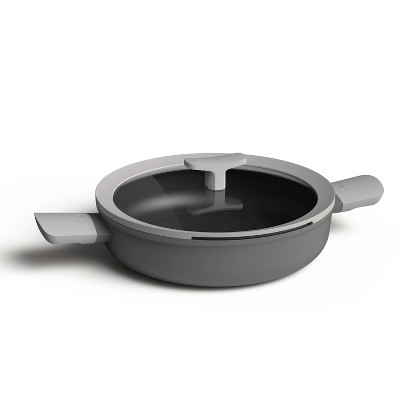 BergHOFF Leo 10.25" Non-Stick Covered 2-Handle Sauté Pan, Grey, 3.1 Qt