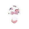 Hudson Baby Girls Thermal Preemie Layette Set 4pc Long Sleeve Outfit, Dusty Rose Floral, Preemie - 3 of 4