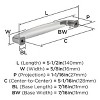 Amerock Franklin 5-1/16 Inch Center-to-Center Pull for Cabinets, Drawers, and Furniture - 4 of 4