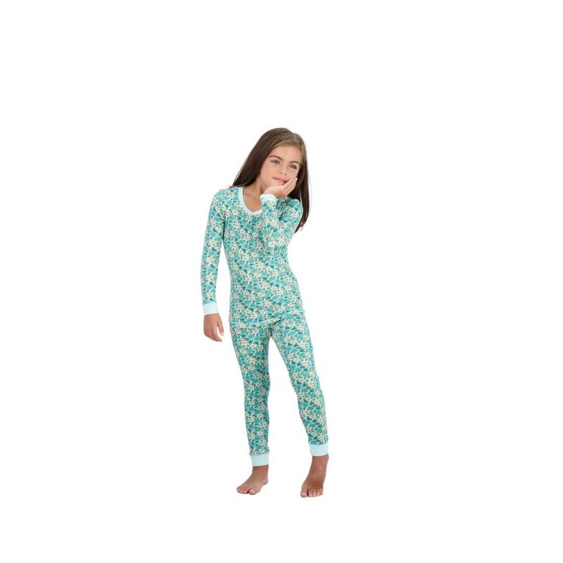 Sleep On It Girls 2-Piece Super Soft Jersey Long Sleeve Snug-Fit Pajama Set, 4 of 8