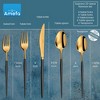 Amefa Soprano 20-piece Flatware Set - Black & Gold - 2 of 4