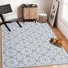 Area Rugs Floral Rugs Boho Rug Moroccan Carpet Vintage Low Pile Rugs for Living Room Bedroom - 2 of 4