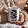 Loves Jesus and America Too Mug, Patriotic Gift for Proud Americans| OrnamentallyYou - 4 of 4
