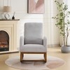 NicBex Polyester Glider Rocking Chair,Upholstered Nursery Rocking Chairs with High Backrest,Modern Rocking Chair,Nursing Chair for Bedroom - 2 of 4