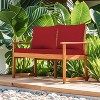 PAGED Outdoor Deep Seat Cushion Set,24x 24 inch,Waterproof Fade-Resistant Patio Furniture Cushions with Removable Covers,2PC - 2 of 4