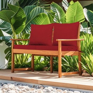 24x24 Inch Outdoor Deep Seat Cushion Set - Waterproof Fade-Resistant Patio Furniture Cushions with Removable Covers - 1 of 4