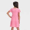 Girls' Short Sleeve Tiered Ribbed Dress - Cat & Jack™ - 2 of 3