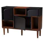 Anderson Mid-century Retro Modern Wood Sideboard Storage Cabinet - Oak/Espresso - Baxton Studio
