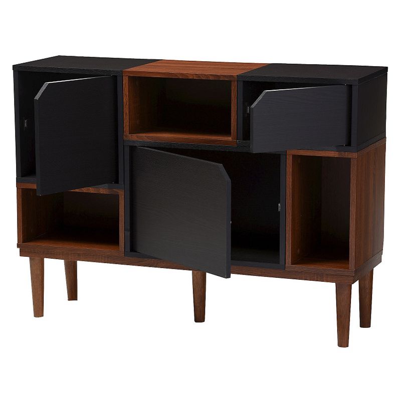 Anderson Mid-century Retro Modern Wood Sideboard Storage Cabinet - Oak/Espresso - Baxton Studio, 1 of 7