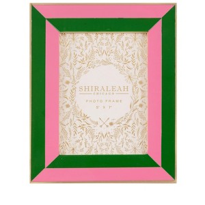 Shiraleah Viva 5" X 7" Pink and Green Picture Frame - 1 of 4