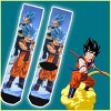 Dragon Ball Z Goku And Vegeta Super Saiyan Sublimated Men's Crew Socks 1 Pair - 4 of 4