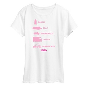 Women's - Barbie - Barbie Vehicles Short Sleeve Graphic T-Shirt - 1 of 4