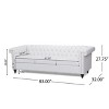 Christopher Knight Home Parkhurst 3 Seater Sofa with Nailhead Trim - 3 of 4