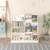 Kids Bookshelf and Toy Storage Organizer, Children Bookcase for Kids Rooms, Multifunctional 4 Tier Wooden Kids Book Shelf - 4 of 4