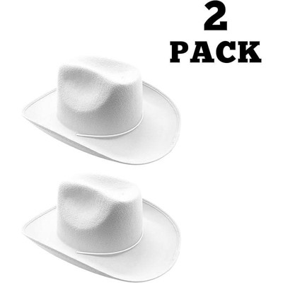 White Kids Cowboy Hats 2-Pack Costume Headwear