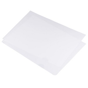 Unique Bargains Office L-Type Clear Plastic File Project Pockets 12 Pcs - 1 of 4