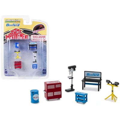 "Binford Tools" 6 piece Shop Tools Set "Home Improvement" (1991-1999) TV Series "Hobby Exclusive" 1/64 by Greenlight