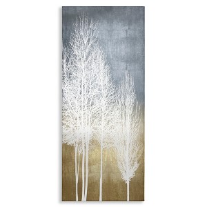 Stupell Industries Tall Bare White Trees Nature, 10" x 24" - 1 of 4