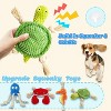 Dog Toys Set Sea Crinkle Plush Toy Rope Toys for Dogs Tug of War Toy & Oral Care Puppy Toys for Small Medium Large Dogs - 2 of 4