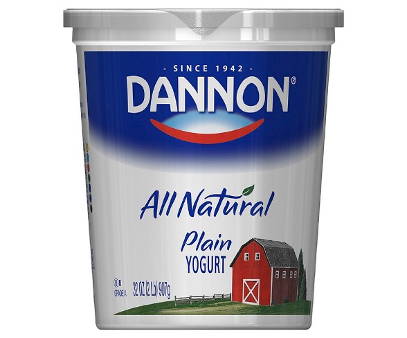 Dannon All Natural Plain Yogurt - 32oz