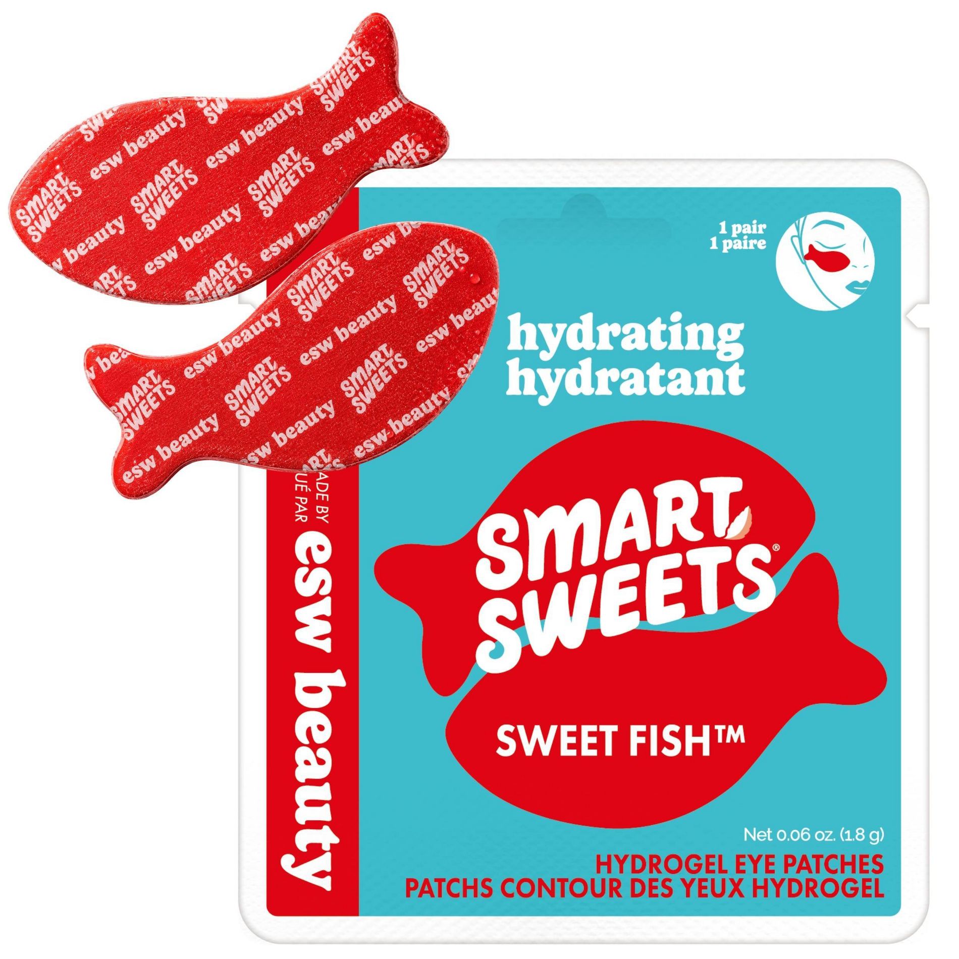 ESW Beauty Smart Sweets Hydrating Sweet Fish Eye Masks - 2ct