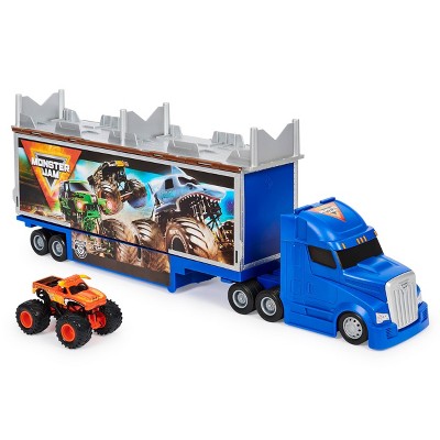 Monster Jam Official 2-in-1 Transforming Hauler Playset with Exclusive 1:64 Scale El Toro Loco Die-Cast Monster Truck