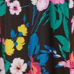 black multi floral