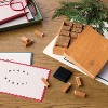90pc Letter and Number Wood Stamp Set Brown - Hearth & Hand™ with Magnolia - 2 of 3