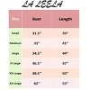 LA LEELA Women's Beachwear Swimsuit Summer Vacation Holiday Bikini Cover Up Spaghetti Strap Backless Swimwear - 4 of 4