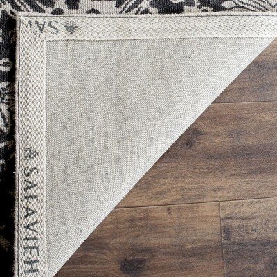 Silver Grey Tufted Wool Square Area Rug 2' x 3'