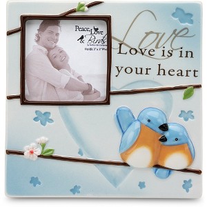 Pavilion Gift Company - Love - 6.5" x 6.5" Frame (3" x 3") Photo - Single Image Frames - 1 of 4