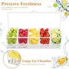 Aoibox 5-Compartment Condiment Server with Lid, Ice Chilled Serving Tray Includes 5 Spoons, 5 Forks & 2 Tongs for Parties, BBQs & Events - 4 of 4