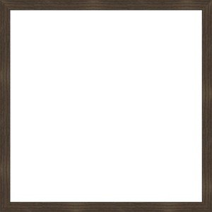 Amanti Art Woodgrain Stripe Chocolate Framed Dry Erase Magnetic Board - 1 of 4