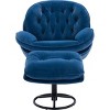 Streamdale Accent chair TV Chair Living room Chair with Ottoman-Blue - 3 of 4