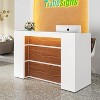 Tribesigns 63 Inches LED Lights Reception Desk - 4 of 4