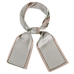 Allegra K Women's Fasion Stripe Skinny Ribbon Scarves Neck Wraps Neckerchief Hairband - 1 of 4