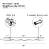 Costway 48''Phosphate Steel Olympic EZ Curl Bar 28mm Grip Home Gym Fitness Equipment - 3 of 4