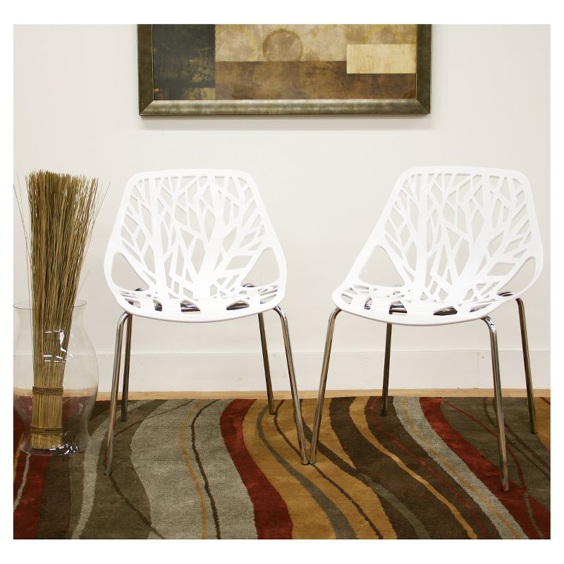 Birch Sapling Plastic Modern Dining Chair (Set Of 2) - Baxton Studio, 3 of 5