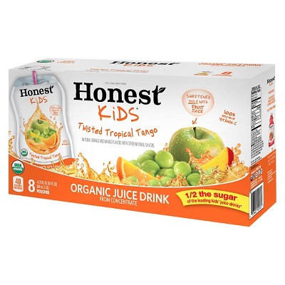 Honest Kids Twisted Tropical Tango - 8pk/6.75 fl oz Pouches