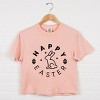 Simply Sage Market Happy Easter Eggs Boxy Crop Top - 3 of 4