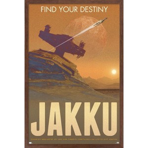 Trends International Star Wars: Jakku - Find Your Destiny By Russell Walks Framed Wall Poster Prints - 1 of 4
