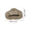 Unique Bargains Fashion Elegant Plush Hairpin Hairdo Clip for Women 4.72"x2.36"x2.76" 1 Pc - image 4 of 4