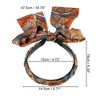 Unique Bargains Women's Fashion Retro Satin Cross Knotted Fabric Headband 4.72" ID Orange 1 Pc - 3 of 4