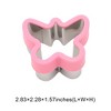 Unique Bargains Biscuit Cutter Medium Butterfly-Shaped Cookie Cutter Hand Wash Stainless Steel Plastic 2.8"x2.3"1.6" 1Pcs - 3 of 4