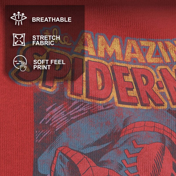 Playera Marvel: Spider-Man Distressed Amazing Spider para hombre 4
