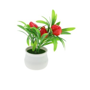 Unique Bargains Artificial Plants Plastic 3.15"x3.15"x4.33" 1 Pcs - 1 of 4