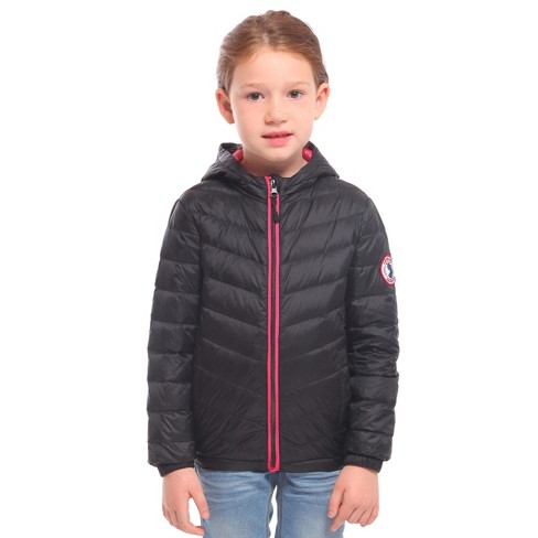 Girls packable sale down jacket