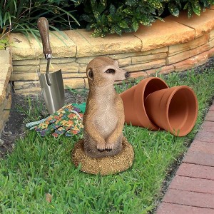 Design Toscano Hole in One African Meerkat Garden Statue: Each - 1 of 4