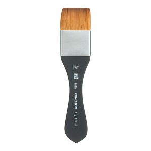 Princeton Aqua Elite Mottler Brush, Synthetic Bristles, Short Handle Watercolor Paintbrush, Matte Black, Size 1/2 inch, 1 Count - 1 of 4
